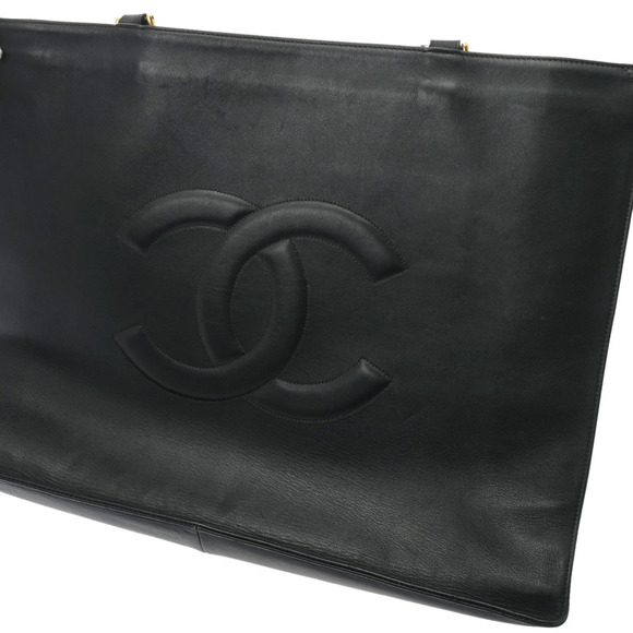 Chanel Chain Black/Gold Hardware Calfskin Tote Bag - Picture 9 of 13